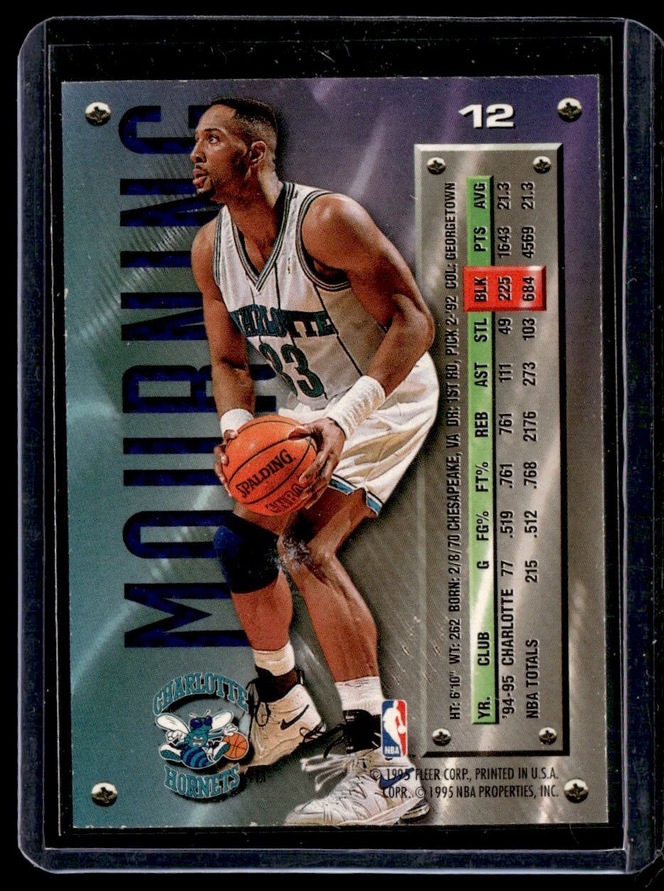 1995-96-fleer-metal-alonzo-mourning-12-charlotte-hornets-ebay