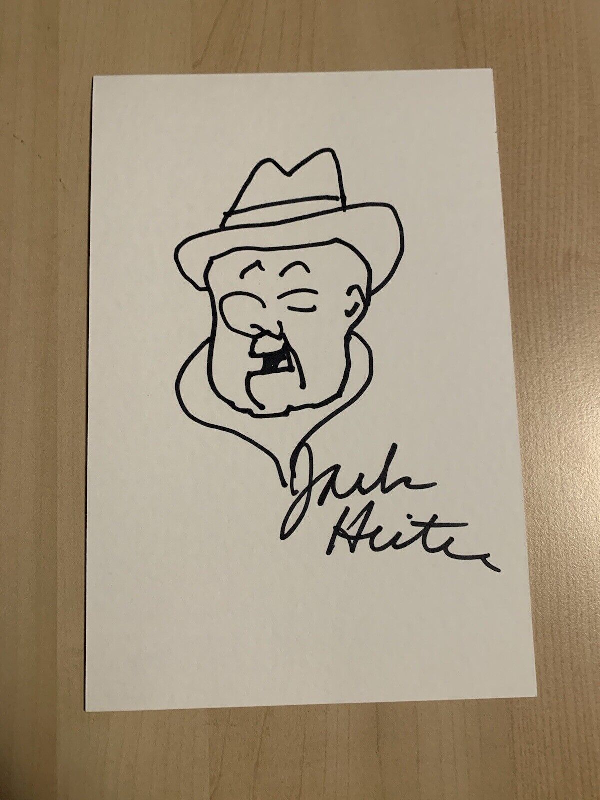 JACK HEITER HAND Ranking TOP1 SIGNED 5x7 SKETCH MAGOO AUTOGRAPHED Spasm price DISNEY MR A