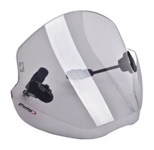 PUIG Smoke Universal Motorcycle Windscreen/Shield w/Handlebar Mount Kit 5022H
