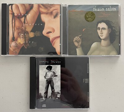 SHAWN COLVIN CD LOT OF 3 FAT CITY, STEADY ON, A FEW SMALL REPAIRS