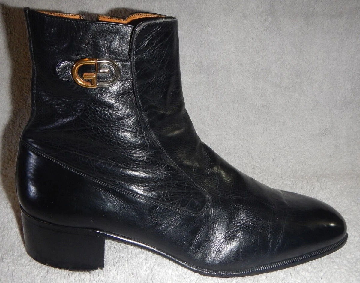Gucci mens cheap leather boots