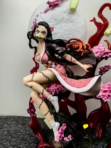 Statua action figure Anime Demon Slayer Kamado Nezuko GK giocattolo da collezione stock - Foto 2 di 7