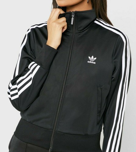 Womens Adidas Originals Firebird TT Black Track Jacket Full Zip FM3269 NEW  | eBay