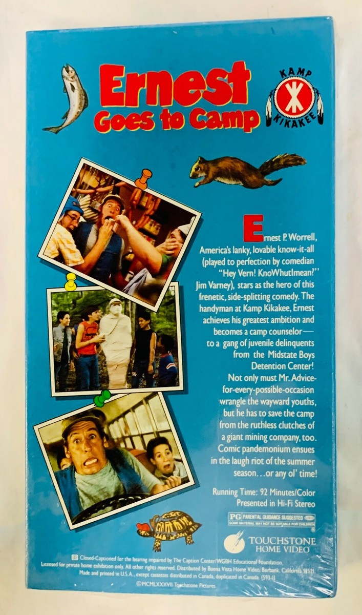 Ernest Goes to Camp VHS Jim Varney NEW FACTORY SEALED RARE OOP