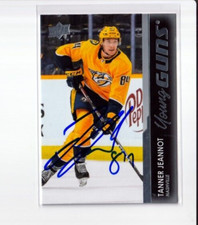 TANNER JEANNOT autographed '21/22 NASHVILLE PREDATORS 