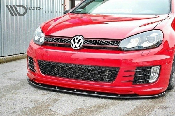 CUP Spoilerlippe Schwarz FüR VW Golf 6 GTI Ed35 Frontspoiler Schwert Lippe V2-image