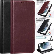 Magnetic Wallet Case Flip Leather Cover For Samsung Galaxy S21 Plus/Ultra/FE 5G