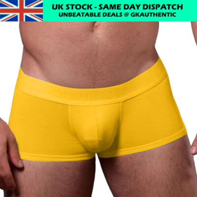 Doreanse Low-Rise Trunk Underwear For Men - Yellow, Modal/Cotton/Lycra Blend - View #2