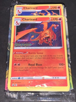 Pokemon: Vivid Voltage Charizard SWSH066 Prerelease Promo SEALED in