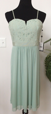 NWT Adrianna Papell Mint Strapless /Spaghetti Strap Lace Tulle Dress Sz 10,  $159 | eBay
