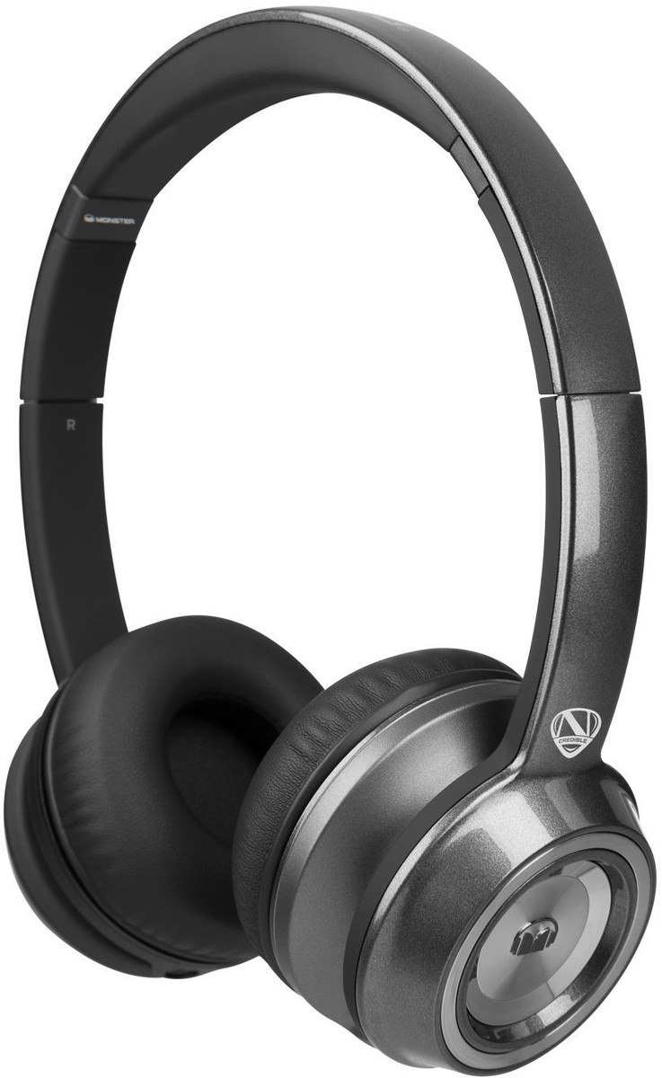 New Monster N-Tune HD Colour It Loud On-Ear Headphones Dark