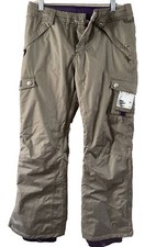 Burton Dryride Khaki Women  s Snow Pants Size Small EUC
