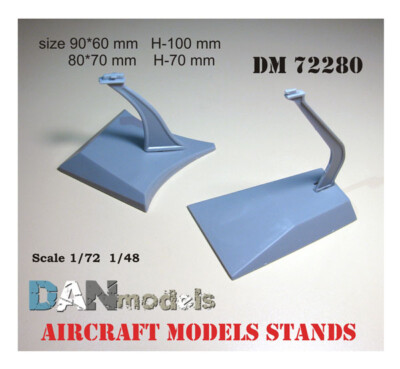 Dan Models 72280 - 1/72 Stand for Models of Aircraft. In a Set of 2 pcs Plastic.