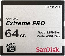 SanDisk Extreme PRO CFast 2.0 Speicherkarte VPG130 525MB/s 64GB