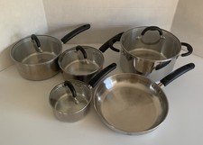 Martha Stewart Set Cucina 9 Pezzi Collezione Acciaio Inox Tutti i Giorni