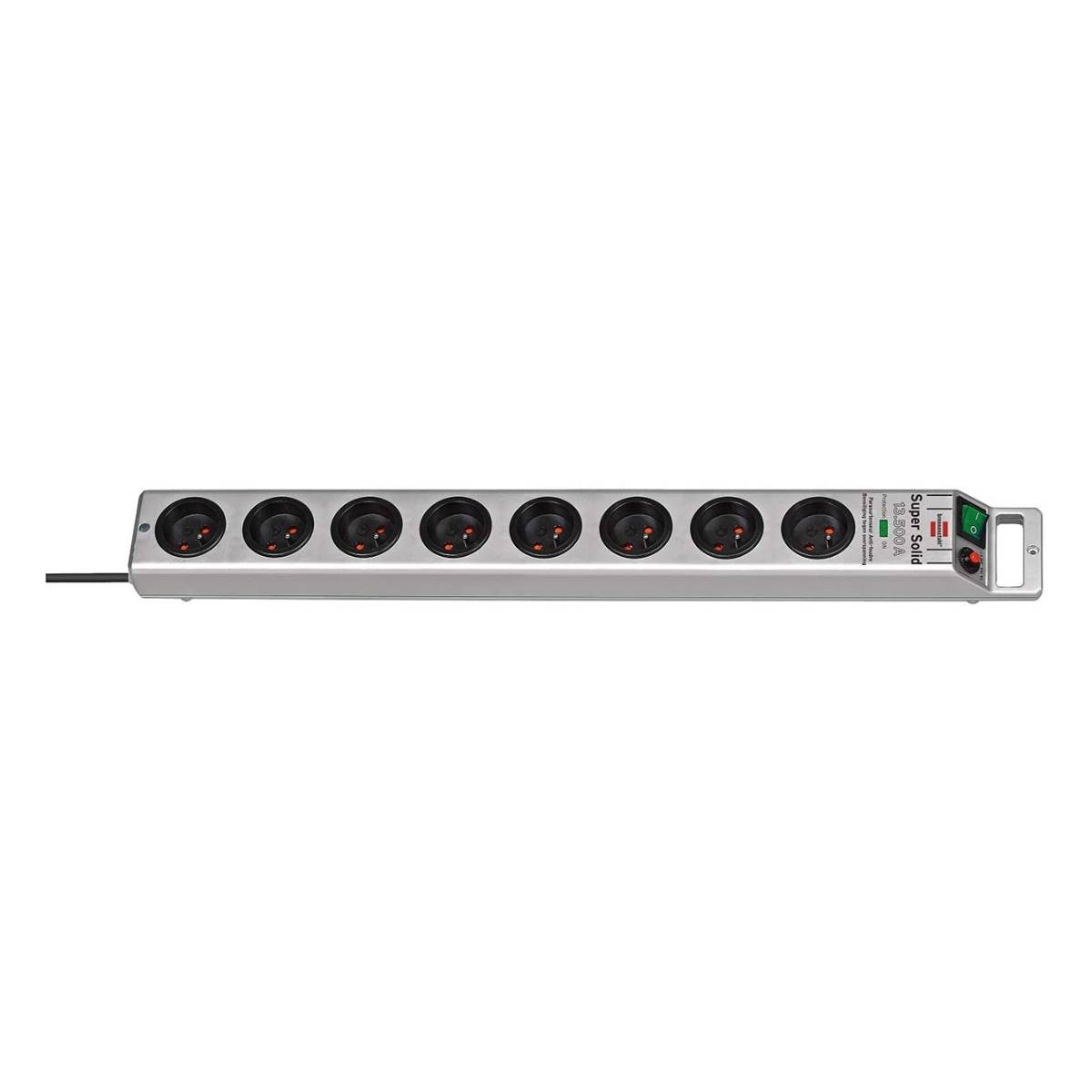 Limiteur de surtension super solide 8 prises universelles en materiau robuste
