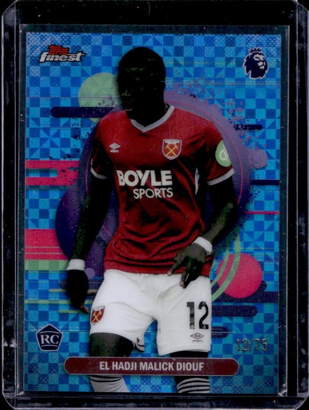 2025-26 Finest El Hadji Malick Diouf Uncommon RC Blue Checkerboard #/75