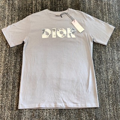 DIOR Daniel Arsham Designers Eroded Print Lavender T-Shirt Sz XL New With Tags
