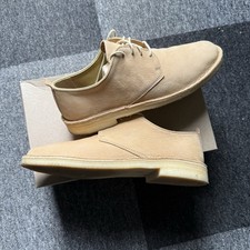 Clarks Men’s Shoes Desert London Size 9 Maple Nubuck Originals Lace Up