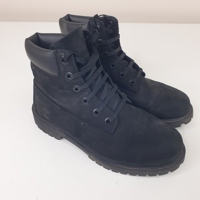 Timberland Boots Mens UK Black Nubuck Leather Primaloft