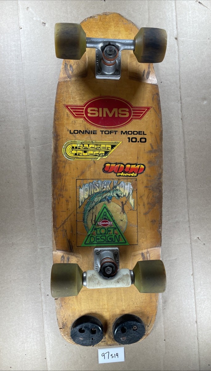 SUPER RARE Vintage 1970's SIMS Lonnie Toft Model 10.0 Skateboard
