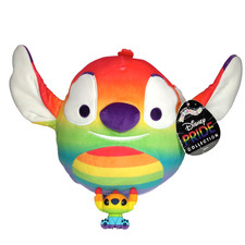 Disney Pride Squishmallow Stitch Plush 9" Stuffed Toy w/Rainbow Magnet Xmas Gift
