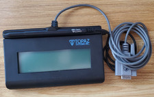 TOPAZ T-L462-B-R SIGNATUREGEM LCD 1X5 SIGNATURE PAD Open Box Serial NOT USB 