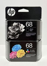 HP 68 2-Pack Black Tri-color Ink Cartridge Exp 11/2026