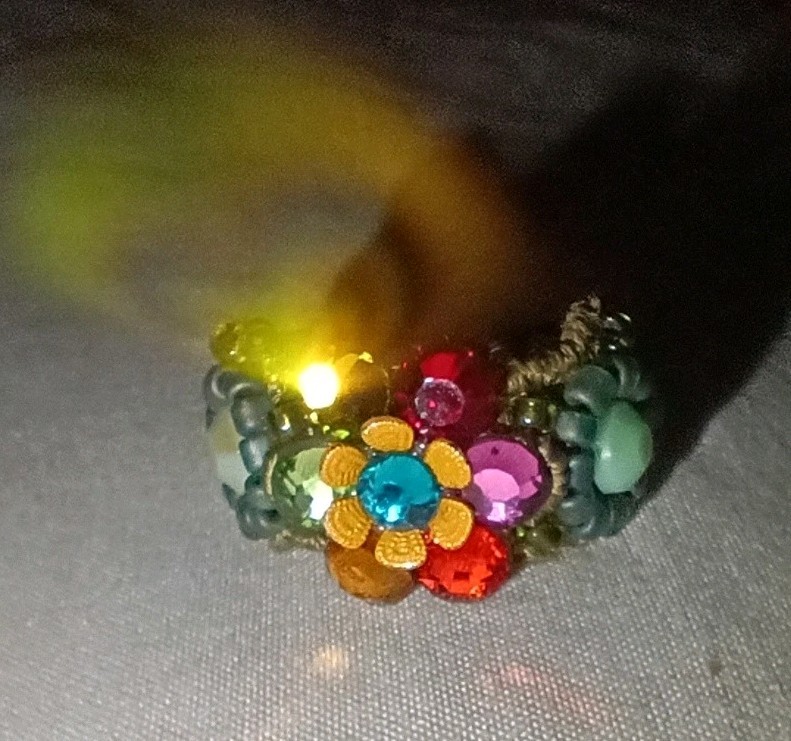 The Flower Power ADJUSTABLE Cuff ring Handmade By… - image 2