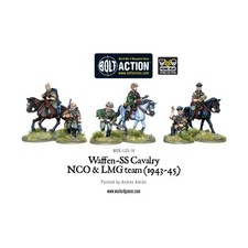 Warlord Bolt Action German Waffen- Waffen-SS - Cavalry NCO  LMG Team Pack New