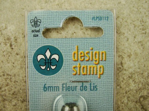 "Fleur de Lis" 1/4"-6mm-großer Stempel-Metall-gehärteter Stahl-Gold & Silberbarren - Bild 2 von 3