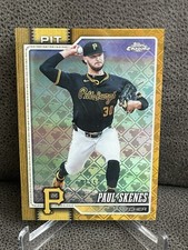 🔥Paul Skenes 2026 Topps Chrome Logofractor Gold Refractor #/50 Pirates