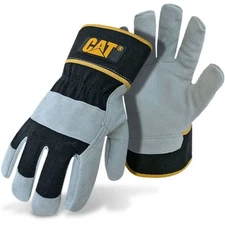 Caterpillar Cat Split Leather Work Gloves Large