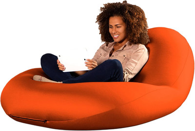 Nimbus Sensory Bean Bag Chair - Adjustable Cloud-Like Comfort in Orange