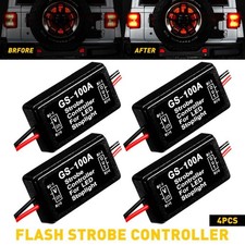 4PCS GS-100A LED Brake Stop Tail Light Flash Strobe Module Controller Box Module