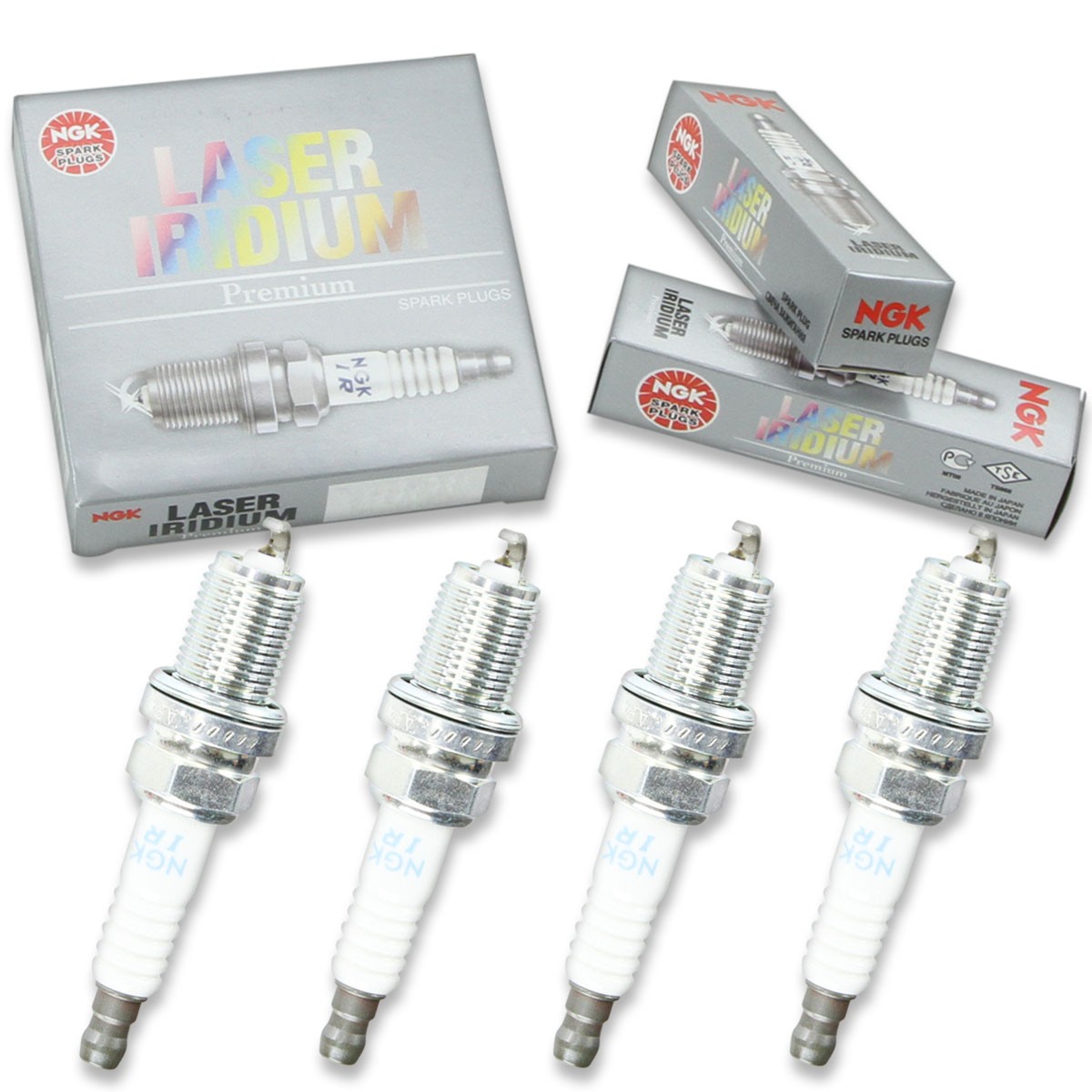 4 pc NGK Laser Iridium Spark Plugs for 1990-2002 Chevrolet Tracker 1.6L 2.0L ha