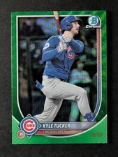2025 Bowman Chrome KYLE TUCKER 78/99 Green Wave Refractor Chicago Cubs #57