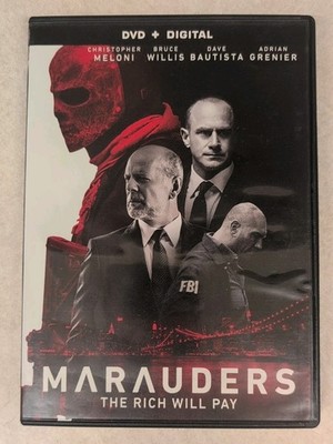 Marauders (DVD 2016) No Code Bruce Willis Dave Bautista **Buy 2 Get 1 Free**