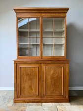 Antica libreria dispensa comò cucina vittoriana restaurata mogano smaltato