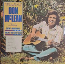 Don McLean Best Of Vinyl Record LP VG/VG UAG30314 1978