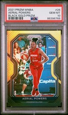 2021 Panini Prizm WNBA #26 Aerial Powers Prizms Black Gold /5 PSA 10