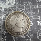 1908 D Barber Half Silver - Fine - BH103