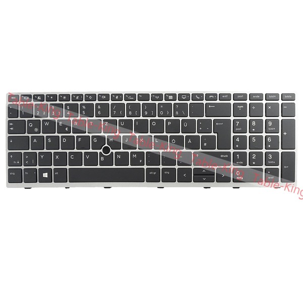 Deutsch Backlit Tastatur FüR HP Elitebook 850 G5/850 G6/855 G5/855 G6/750 G5 G6-image