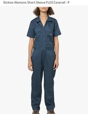 Dickies Women s Short Sleeve Coverall Small Artic Blue Cooling Temp-iq NWT