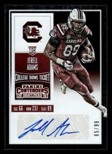 2016 CONTENDERS DRAFT JERELL ADAMS BOWL TICKET RC AUTOGRAPH 65/99 SOUTH CAROLINA