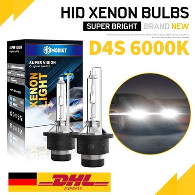 2xOriginal MODIGT SuperVision D4S 6000K Xenon Brenner Lampe Licht Scheinwerfer