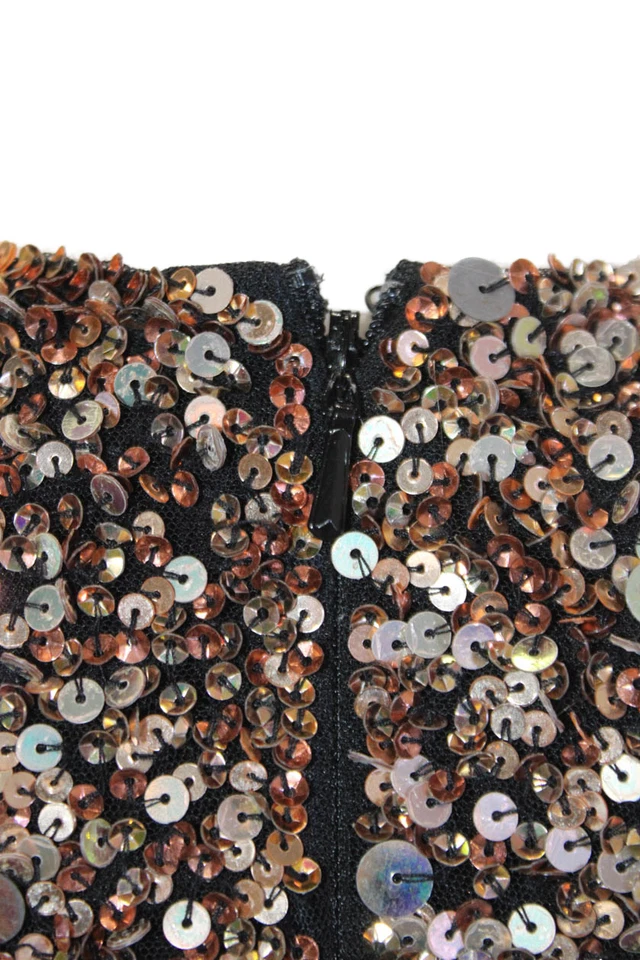 Vestido French Connection para mujer color bloque lentejuelas cuello redondo multicolor talla 4 Foto 4 de 4