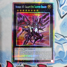Yugioh Asiatica Inglese Numero 107 Occhi Galassia Drago Tachionico CR10-AES33 PSE