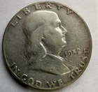 1952 Franklin Half Dollar Silver Philadelphia