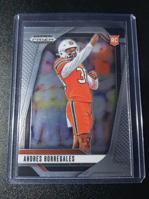 Andres Borregales - Prizm Draft Picks 2025 - New England Patriots, Miami - RC